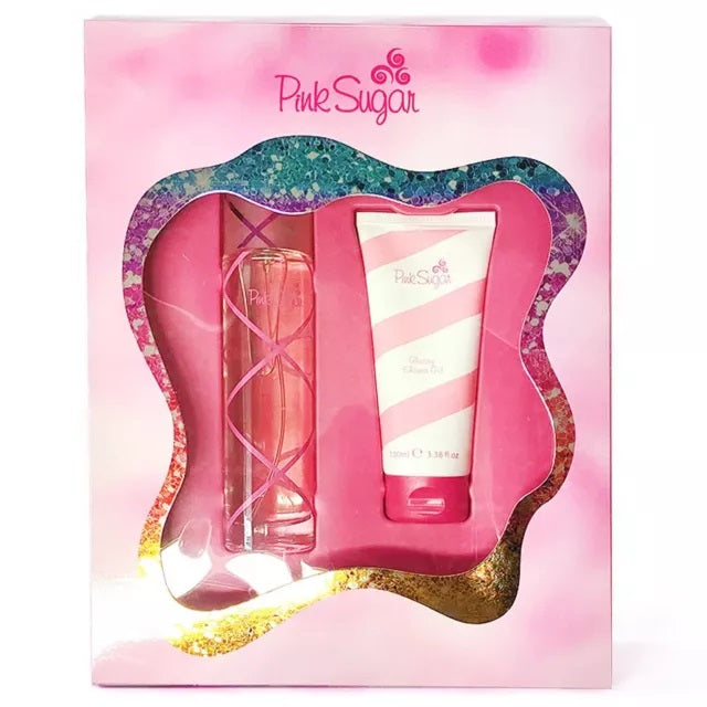 confezione regalo aqolina pink sugar con profumo 100 ml e doccia schiuma