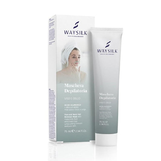 Waysilk Maschera Depilatoria Viso e Collo Argilla Verde 75 ml