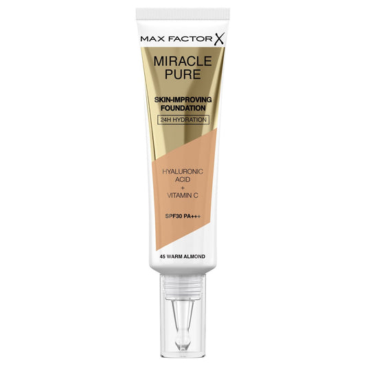 Max Factor  Fondotinta Miracle Pure 45 Warm Almond