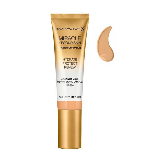 Max Factor  Fondotinta Miracle Second Skin 04 Light Medium