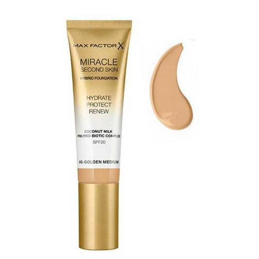 Max Factor  Fondotinta Miracle Second Skin 06 Golden Medium