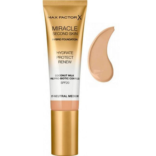 Max Factor  Fondotinta Miracle Second Skin 07 Neutral Medium