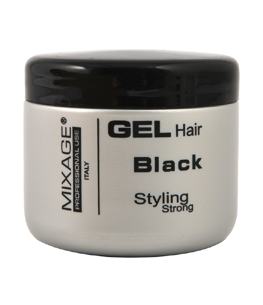 MIXAGE GEL HAIR BLACK VASO 250  ML